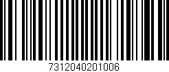 Código de barras (EAN, GTIN, SKU, ISBN): '7312040201006'