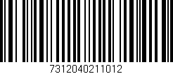 Código de barras (EAN, GTIN, SKU, ISBN): '7312040211012'
