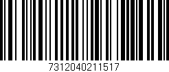 Código de barras (EAN, GTIN, SKU, ISBN): '7312040211517'