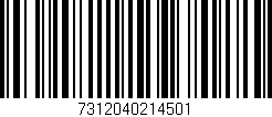 Código de barras (EAN, GTIN, SKU, ISBN): '7312040214501'