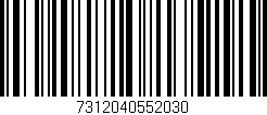 Código de barras (EAN, GTIN, SKU, ISBN): '7312040552030'