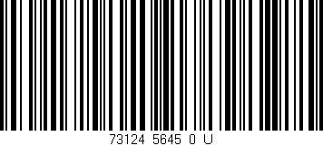 Código de barras (EAN, GTIN, SKU, ISBN): '73124_5645_0_U'