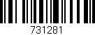 Código de barras (EAN, GTIN, SKU, ISBN): '731281'