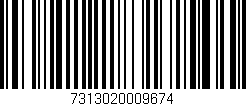 Código de barras (EAN, GTIN, SKU, ISBN): '7313020009674'