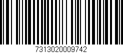 Código de barras (EAN, GTIN, SKU, ISBN): '7313020009742'