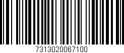 Código de barras (EAN, GTIN, SKU, ISBN): '7313020067100'