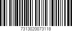Código de barras (EAN, GTIN, SKU, ISBN): '7313020073118'