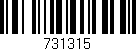 Código de barras (EAN, GTIN, SKU, ISBN): '731315'