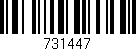 Código de barras (EAN, GTIN, SKU, ISBN): '731447'