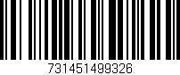Código de barras (EAN, GTIN, SKU, ISBN): '731451499326'
