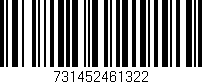 Código de barras (EAN, GTIN, SKU, ISBN): '731452461322'
