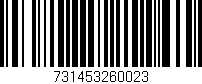 Código de barras (EAN, GTIN, SKU, ISBN): '731453260023'