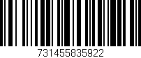 Código de barras (EAN, GTIN, SKU, ISBN): '731455835922'