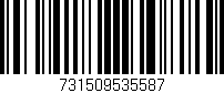 Código de barras (EAN, GTIN, SKU, ISBN): '731509535587'