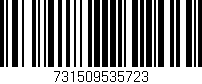 Código de barras (EAN, GTIN, SKU, ISBN): '731509535723'
