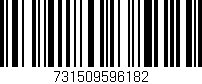 Código de barras (EAN, GTIN, SKU, ISBN): '731509596182'