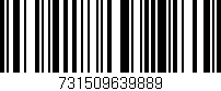 Código de barras (EAN, GTIN, SKU, ISBN): '731509639889'