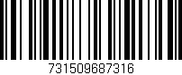 Código de barras (EAN, GTIN, SKU, ISBN): '731509687316'