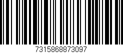 Código de barras (EAN, GTIN, SKU, ISBN): '7315868873097'