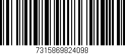 Código de barras (EAN, GTIN, SKU, ISBN): '7315869824098'