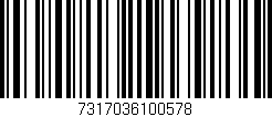 Código de barras (EAN, GTIN, SKU, ISBN): '7317036100578'