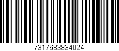 Código de barras (EAN, GTIN, SKU, ISBN): '7317683834024'