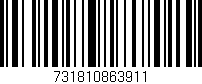 Código de barras (EAN, GTIN, SKU, ISBN): '731810863911'