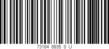 Código de barras (EAN, GTIN, SKU, ISBN): '73184_6935_0_U'