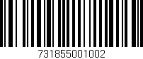Código de barras (EAN, GTIN, SKU, ISBN): '731855001002'