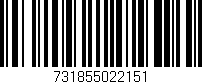 Código de barras (EAN, GTIN, SKU, ISBN): '731855022151'