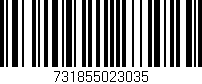 Código de barras (EAN, GTIN, SKU, ISBN): '731855023035'