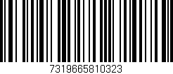Código de barras (EAN, GTIN, SKU, ISBN): '7319665810323'