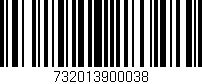 Código de barras (EAN, GTIN, SKU, ISBN): '732013900038'