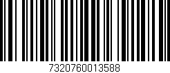 Código de barras (EAN, GTIN, SKU, ISBN): '7320760013588'