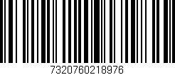Código de barras (EAN, GTIN, SKU, ISBN): '7320760218976'