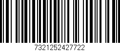 Código de barras (EAN, GTIN, SKU, ISBN): '7321252427722'