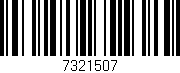 Código de barras (EAN, GTIN, SKU, ISBN): '7321507'