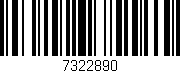 Código de barras (EAN, GTIN, SKU, ISBN): '7322890'