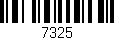 Código de barras (EAN, GTIN, SKU, ISBN): '7325'