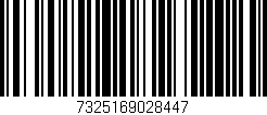 Código de barras (EAN, GTIN, SKU, ISBN): '7325169028447'