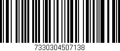 Código de barras (EAN, GTIN, SKU, ISBN): '7330304507138'