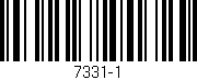 Código de barras (EAN, GTIN, SKU, ISBN): '7331-1'