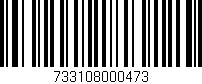Código de barras (EAN, GTIN, SKU, ISBN): '733108000473'