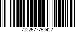 Código de barras (EAN, GTIN, SKU, ISBN): '7332577753427'
