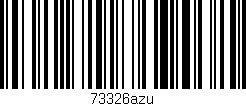 Código de barras (EAN, GTIN, SKU, ISBN): '73326azu'