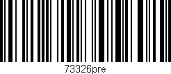 Código de barras (EAN, GTIN, SKU, ISBN): '73326pre'