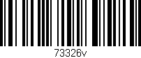 Código de barras (EAN, GTIN, SKU, ISBN): '73326v'