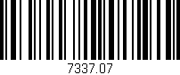 Código de barras (EAN, GTIN, SKU, ISBN): '7337.07'