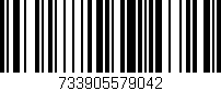 Código de barras (EAN, GTIN, SKU, ISBN): '733905579042'