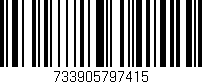 Código de barras (EAN, GTIN, SKU, ISBN): '733905797415'